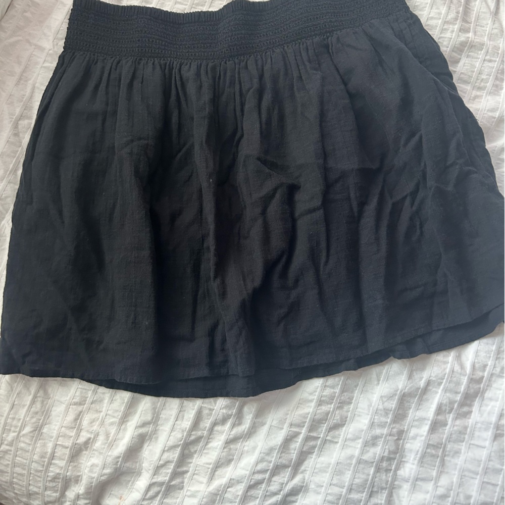 Caslon Black Textured Mini Skirt